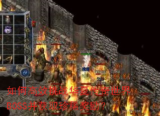 如何高效挑战华夏传奇世界BOSS并获取珍稀奖励? 如何高效挑战华夏传奇世界BOSS并获取珍稀奖励?