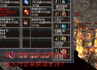 微变传奇玩家怎样快速加入行会并获取支持? 微变传奇玩家怎样快速加入行会并获取支持?