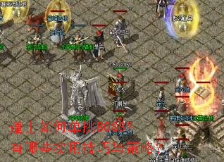 道士如何单挑BOSS?有哪些实用技巧与策略? 道士如何单挑BOSS?有哪些实用技巧与策略?