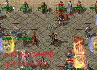 如何快速提升怀旧服传奇角色等级? 如何快速提升怀旧服传奇角色等级?