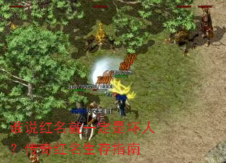 谁说红名就一定是坏人?传奇红名生存指南 谁说红名就一定是坏人?传奇红名生存指南