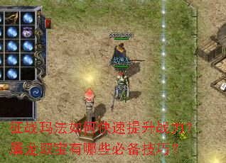 征战玛法如何快速提升战力?屠龙取宝有哪些必备技巧? 征战玛法如何快速提升战力?屠龙取宝有哪些必备技巧?