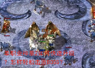单职业神墓2如何快速升级?怎样轻松击败BOSS? 单职业神墓2如何快速升级?怎样轻松击败BOSS?