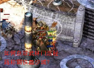 如何获取武林门派秘籍称霸铁血沙城? 如何获取武林门派秘籍称霸铁血沙城?
