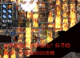 ���������������ɽ��̽Ѱ���عؿ����ռ�BOSS����